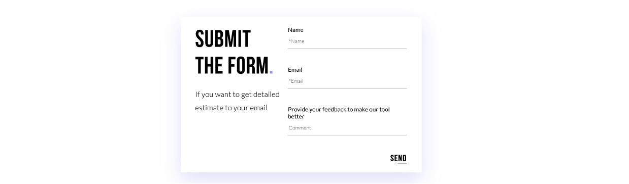 Fill Out the Form