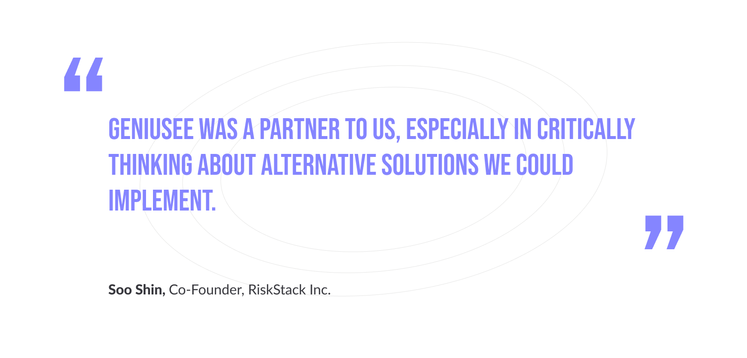 Soo Shin,  Co-Founder, RiskStack Inc.