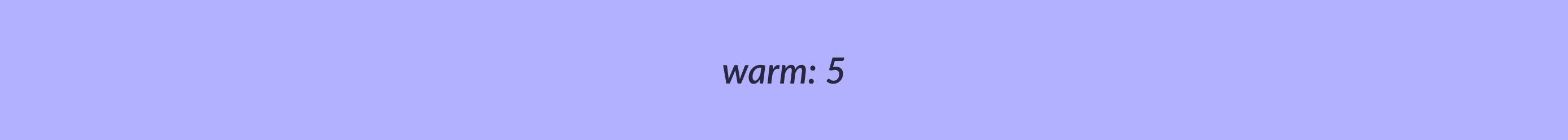Warm value in Laravel Vapor