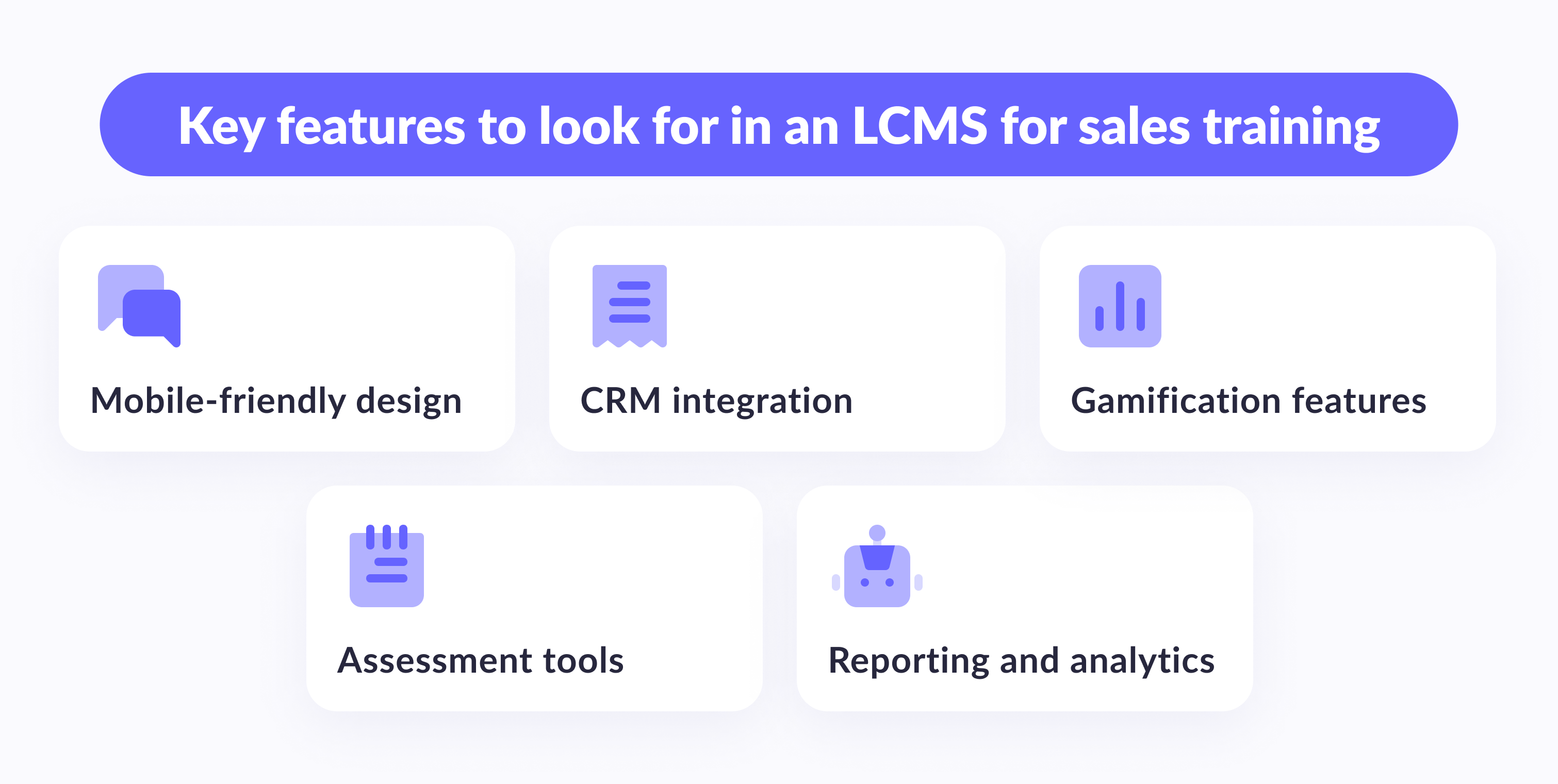 key features to look for in an LCMS for sales training